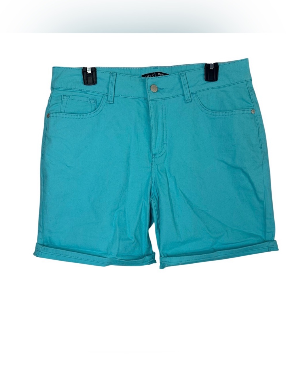 Riders by Lee Turquoise Jean Shorts